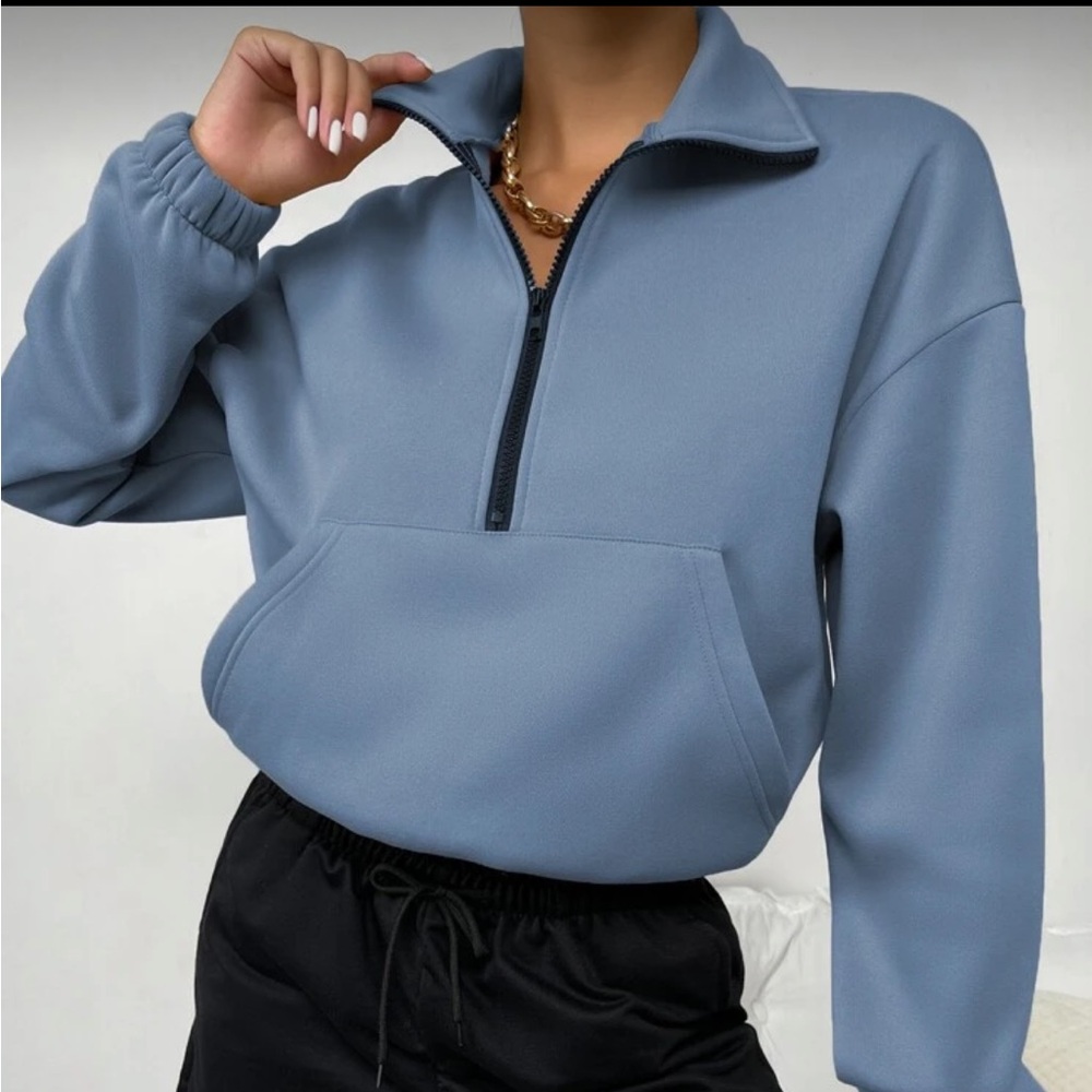 1/4 Zip Crop